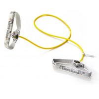 Theraband treningstrikk med håndtak 1.4m - gul - Hardhet 1