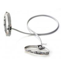 Theraband treningstrikk med håndtak 1.4m - sølv - Hardhet 6