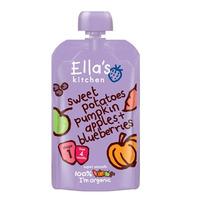 Ella's Kitchen Søtpotet, Gresskar, Eple & Blåbær - 120 g