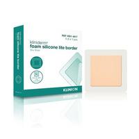 Kliniderm Foam Silikone Lite Border - 10x10cm - 5 stk