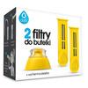 Dafi Refill 2 stk filter + munnstykke til filterflaske - Gul