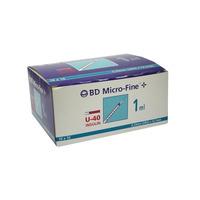 BD Micro Fine + insulinsprøyte, U-40 1 ml - 100 stk