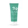 CCS Oliva Sensitive Hand Cream i hvit tube med illustrasjon av grønt blad, grønn logo og tekst inndelt i felter med av grønne linjer