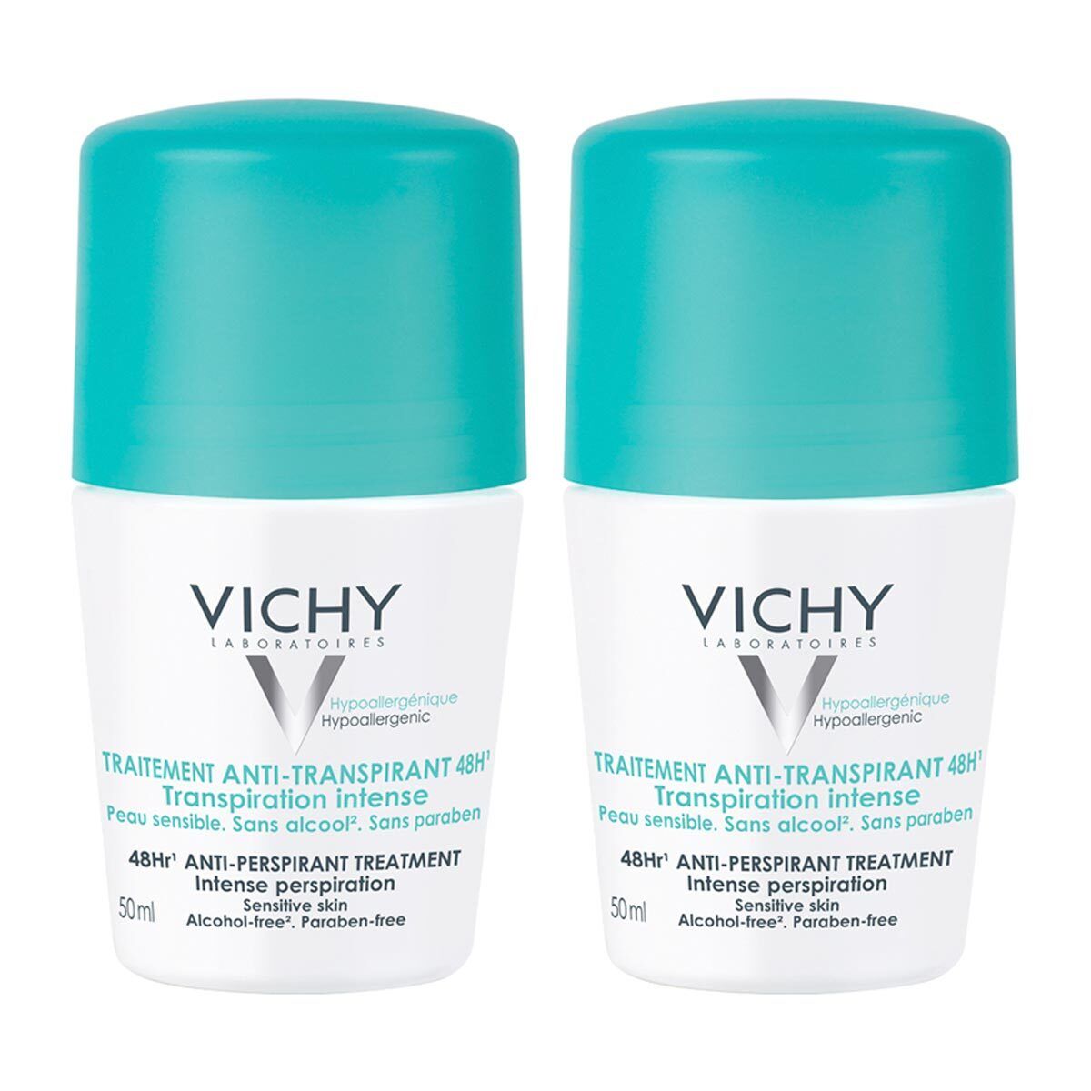 Kjøp Vichy Antiperspirant 48Hr Deo 2pack på Med24.no