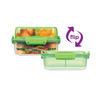 Sistema Lunch Stack Square 1,24 l flere farger - 1 stk. - Grøn
