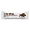 Nupo one meal - Brownie Crunch - bar i hvit embalasje og brun tekst og logo, og bilde av baren.