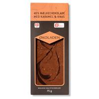 Økoladen Sjokolade melk karamell/knas Ø 40% - 75 g