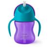 Philips Avent sugerørskopp (9mdr+) 200ml - Lilla/Turkis