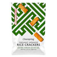 Clearspring Rice Crackers Olivenolje og Salt - 50g