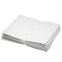 Oopsy økologiske stoffbleier dobbeltvevet 70x70 cm i hvit - 5 stk