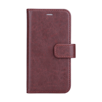 Radicover iPhone 12  Mini Flipcover, vegansk lær - Brun