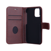 Radicover iPhone 12  Mini Flipcover, vegansk lær - Brun