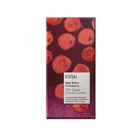 Vivani mørk sjokolade m. tranebær - 100 g