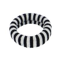 By Stær Ea Hårstrikk - Stripet Sort