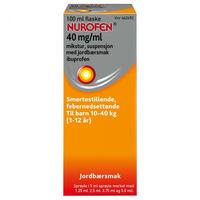 Nurofen mikstur 40mg/ml jordbær - 100 ml