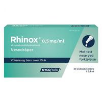 Rhinox nesedråper 0,5mg/ml - 20 endoser