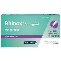 Rhinox nesedråper 0,1mg/ml - 20 endoser