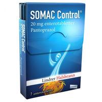 Somac Control 20 mg enterotabletter - 7 stk