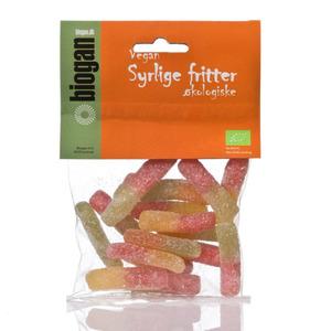 Biogan Syrlige fritter gelatinfri vingummi Ø - 75 g