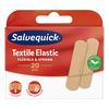 SalvequickMED Textile Elastic Plaster - 20 stk elastisk plaster for fleksible kroppsdeler