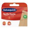 SalvequickMED Textile Elastic Plaster - 6x75 cm elastisk klipp-selv plaster til albuer, knær og knoker