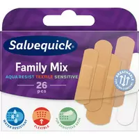 Salvequick Family Mix Plaster - 26 stk