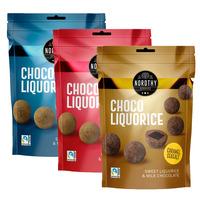 Nordthy Lakriskuler med sjokolade, mild – 110 g