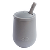 EZPZ Mini Cup Begynnerkopp + sugerør Grå