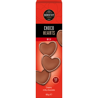 Nordthy Choco Harts, melkesjokolade – 65 g