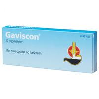 Gaviscon 20 tyggetabletter
