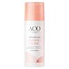 ACO Intimate Care Caring Glide i hvit pumpeflaske med lys rosa lokk, sort og rosa tekst