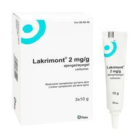 Lakrimont øyegel 2mg/g - 3 tuber à 10 gram