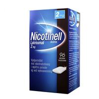 Nicotinell tyggegummi 2mg lakris - 96 stk