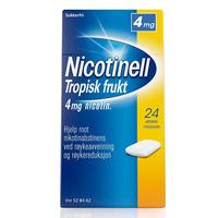 Nicotinell tyggegummi 4mg tropisk frukt - 24 stk
