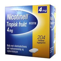 Nicotinell tyggegummi 4mg tropisk frukt - 204 stk