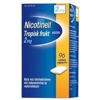 Nicotinell tyggegummi 2mg tropisk frukt - 96 stk