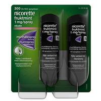 Nicorette munnspray 1mg/spray fruktmint - 2x150 spray