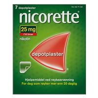 Nicorette depotplaster 25 mg/16 timer - 7 stk