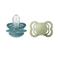 BIBS Supreme Silicone Island Sea/Sage 2 pak - Str. 1