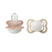 BIBS Supreme GLOW Silicone Blush/Vanilla 2 pak - Str. 1