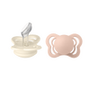 BIBS Couture Silicone Ivory/Blush 2 pak - Flere størrelser