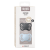 BIBS Couture Silicone Iron/Baby Blue 2 pak - Flere størrelser