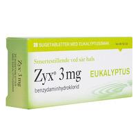Zyx sugetablett 3mg eukalyptus - 20 stk