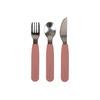 Filibabba Silikon bestikksett - Rose