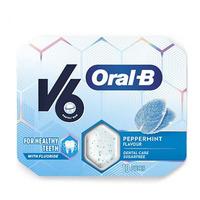 V6 Oral-B Tyggegummi peppermint 10 stk