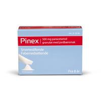 Pinex granulat 500 mg jordbær - 10 stk