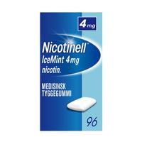 Nicotinell tyggegummi 4mg icemint - 96stk