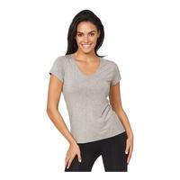 Boody Women's V-Neck T-Shirt, lysegrå