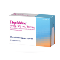 Pepcidduo Tyggetabletter 10/165/800mg - 24 tabletter