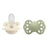 BIBS Infinity Silicone Symmetrisk Ivory/Sage 2 pakk - Flere størrelser - Str. 2